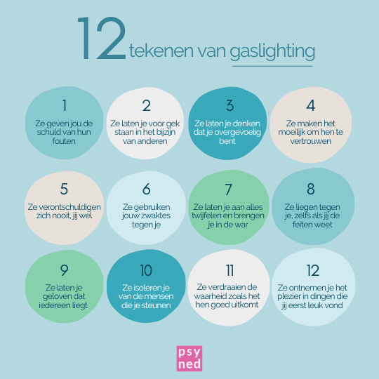 12 tekenen van gaslighting