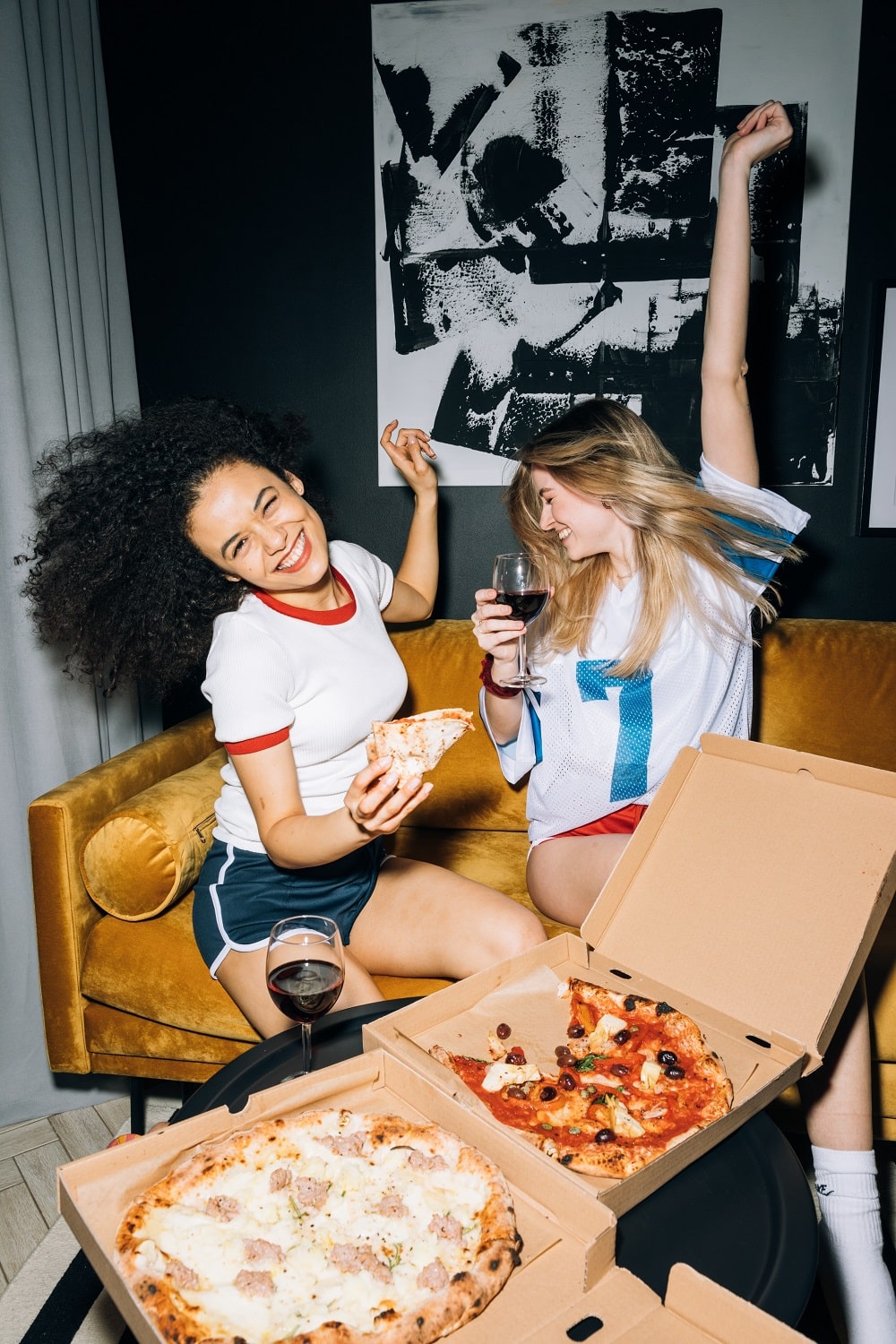 Pizza avond met vriendinnen